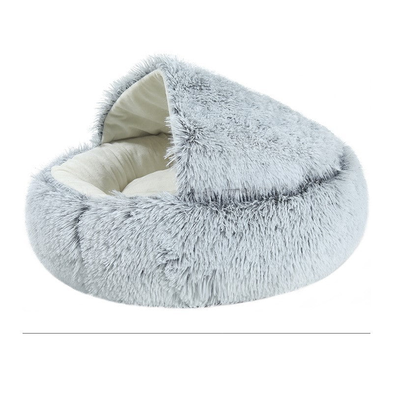 Warm & Cozy Half-Wrapped Cat Bed - Kit & Kibble