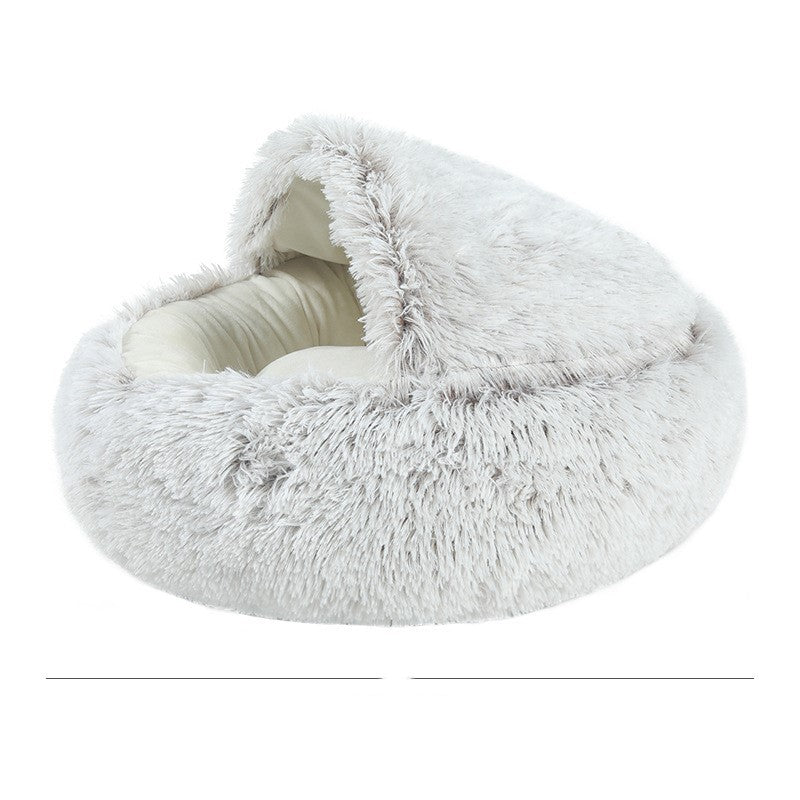 Warm & Cozy Half-Wrapped Cat Bed - Kit & Kibble