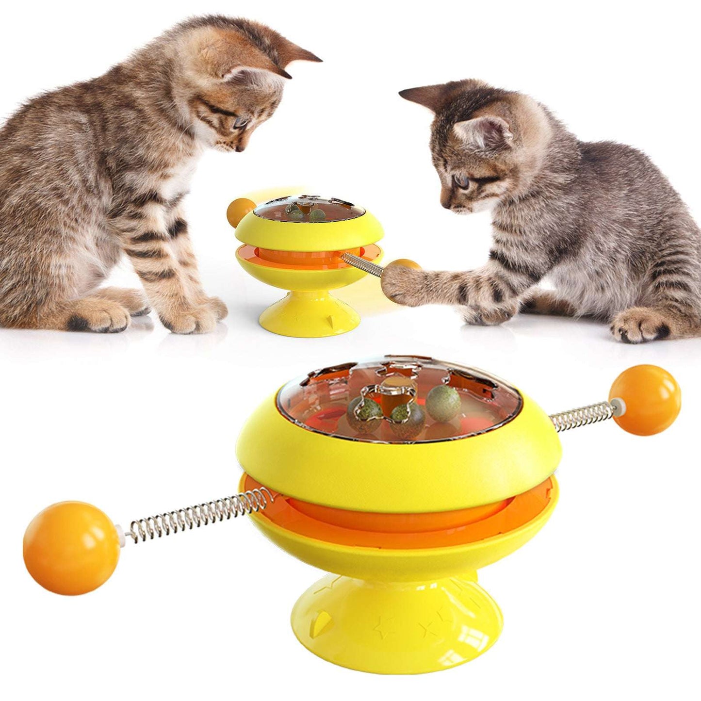 Rotating Cat Toy with Catnip - Kit & Kibble