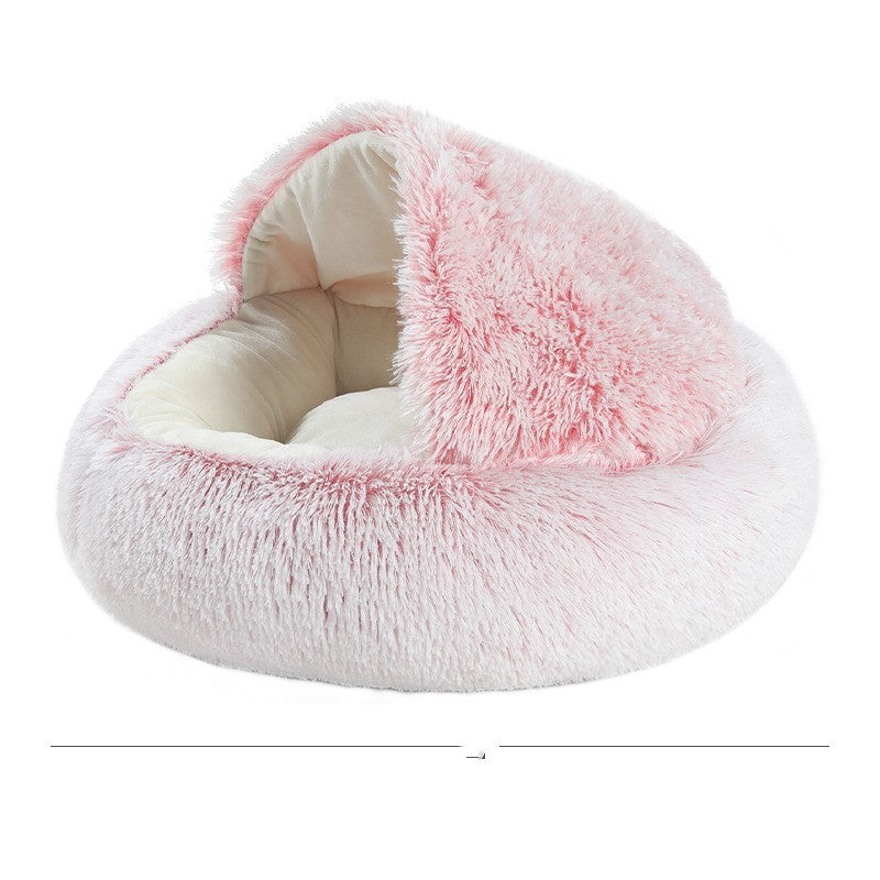 Warm & Cozy Half-Wrapped Cat Bed - Kit & Kibble
