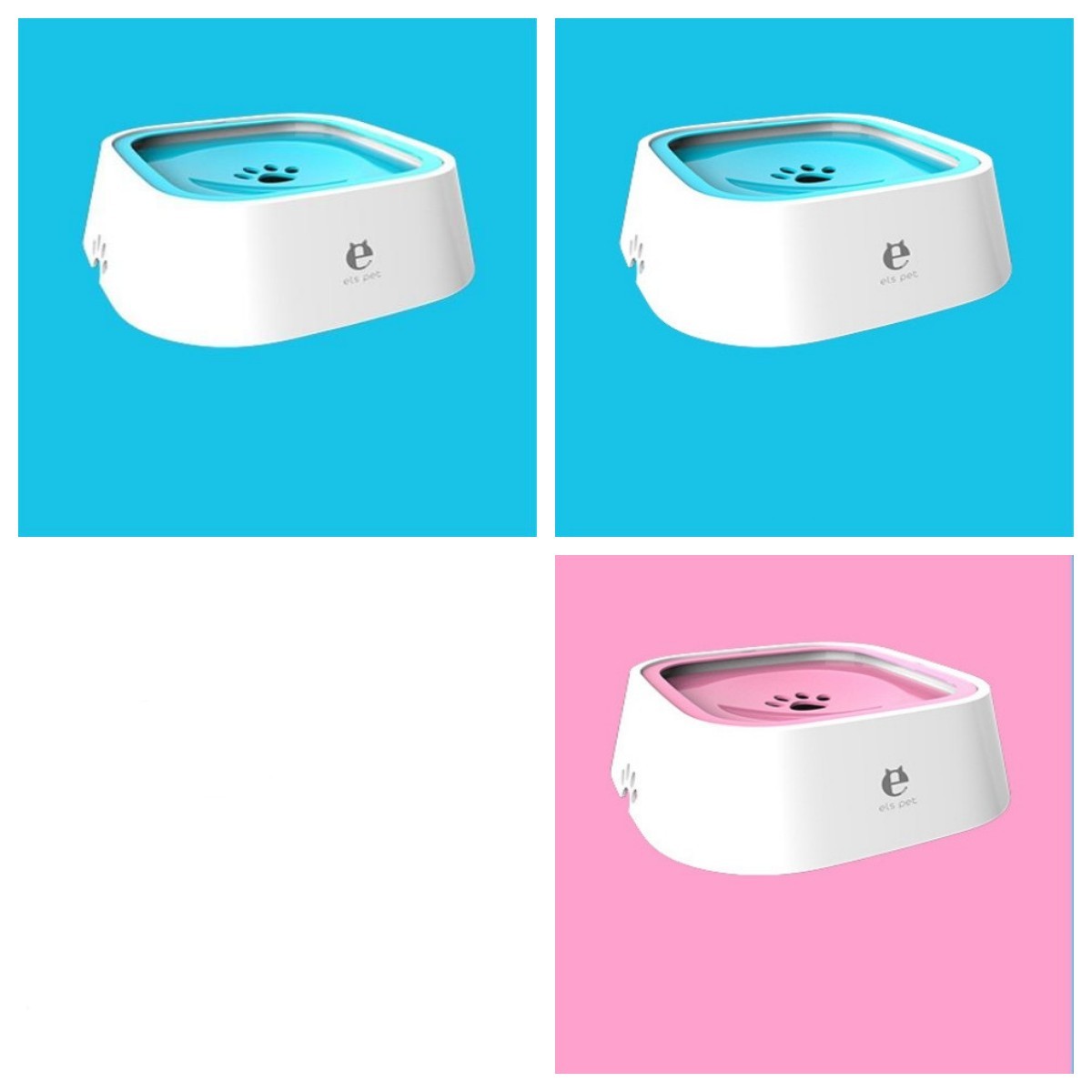 1.5L Anti-Overflow Pet Water Bowl - Kit & Kibble