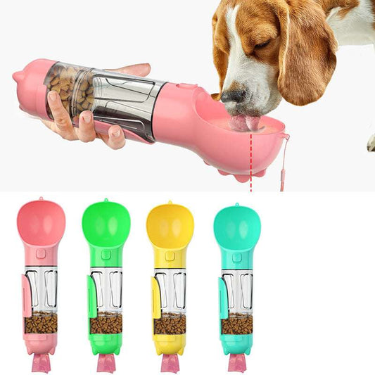 3-in-1 Portable Dog Water Bottle - Kit & Kibble