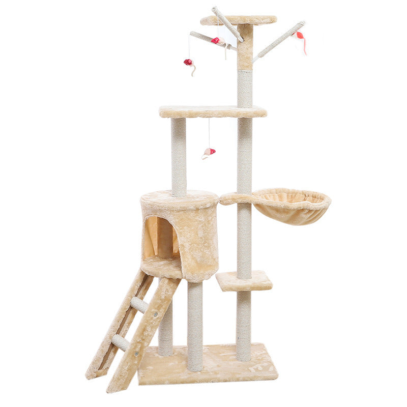 Multi-Level Cat Climber & House - Kit & Kibble