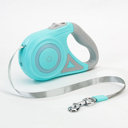 Retractable Dog Leash with LED Spotlight - Kit & Kibble