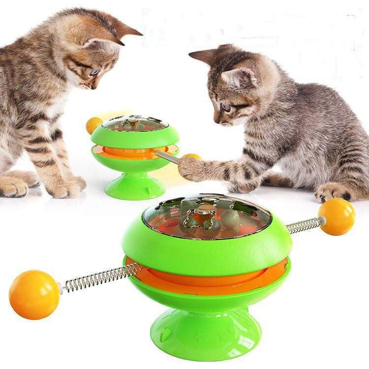 Rotating Cat Toy with Catnip - Kit & Kibble