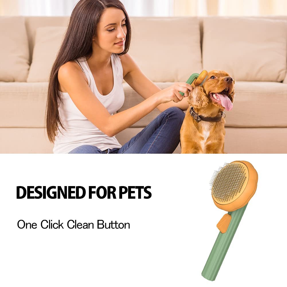 Self-Cleaning Pet Grooming Brush - Kit & Kibble