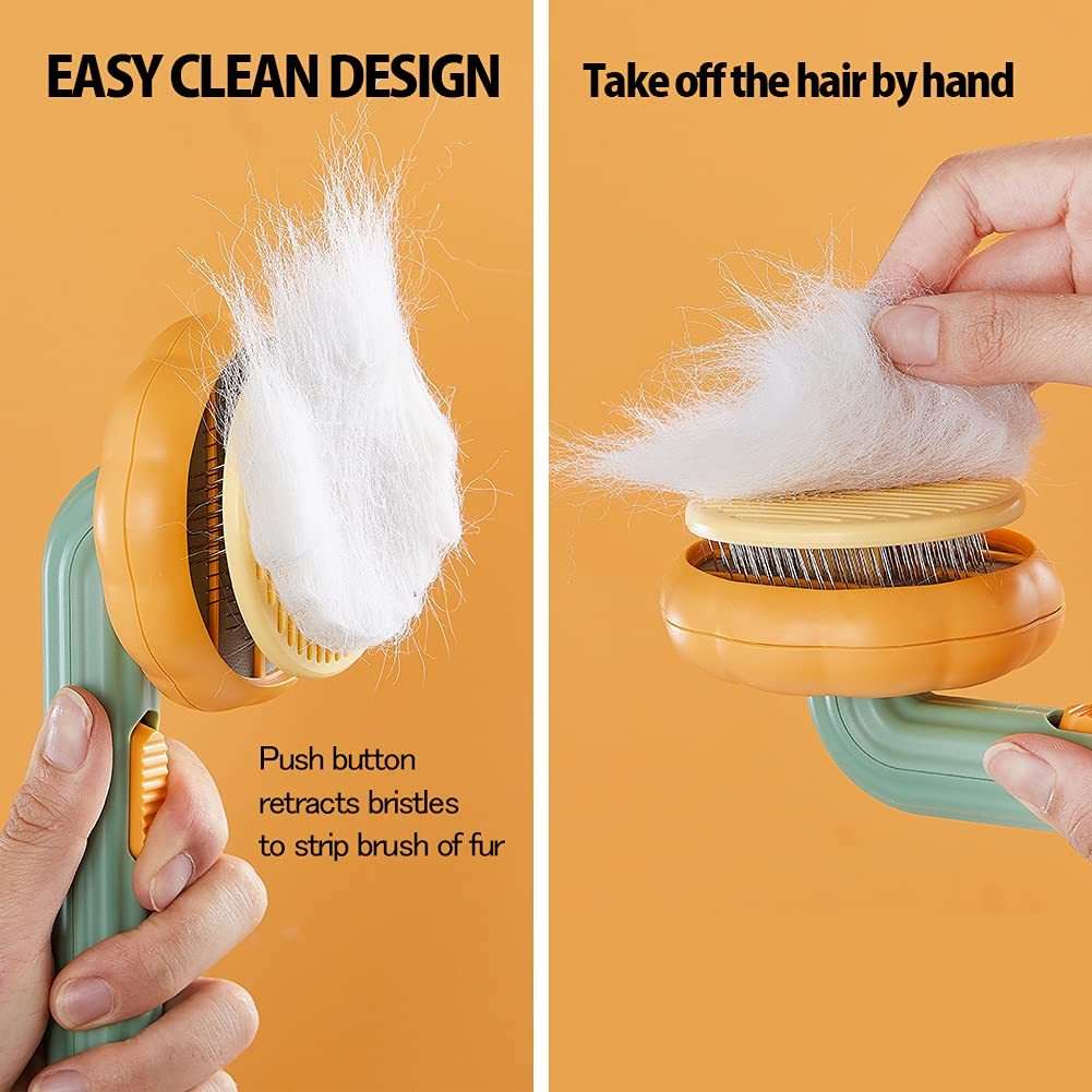 Self-Cleaning Pet Grooming Brush - Kit & Kibble