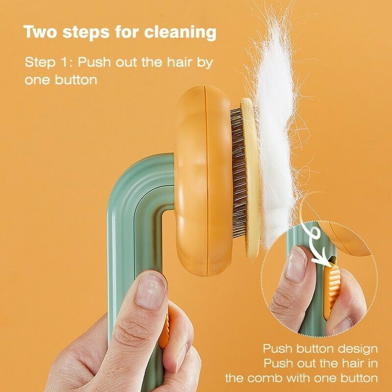 Self-Cleaning Pet Grooming Brush - Kit & Kibble