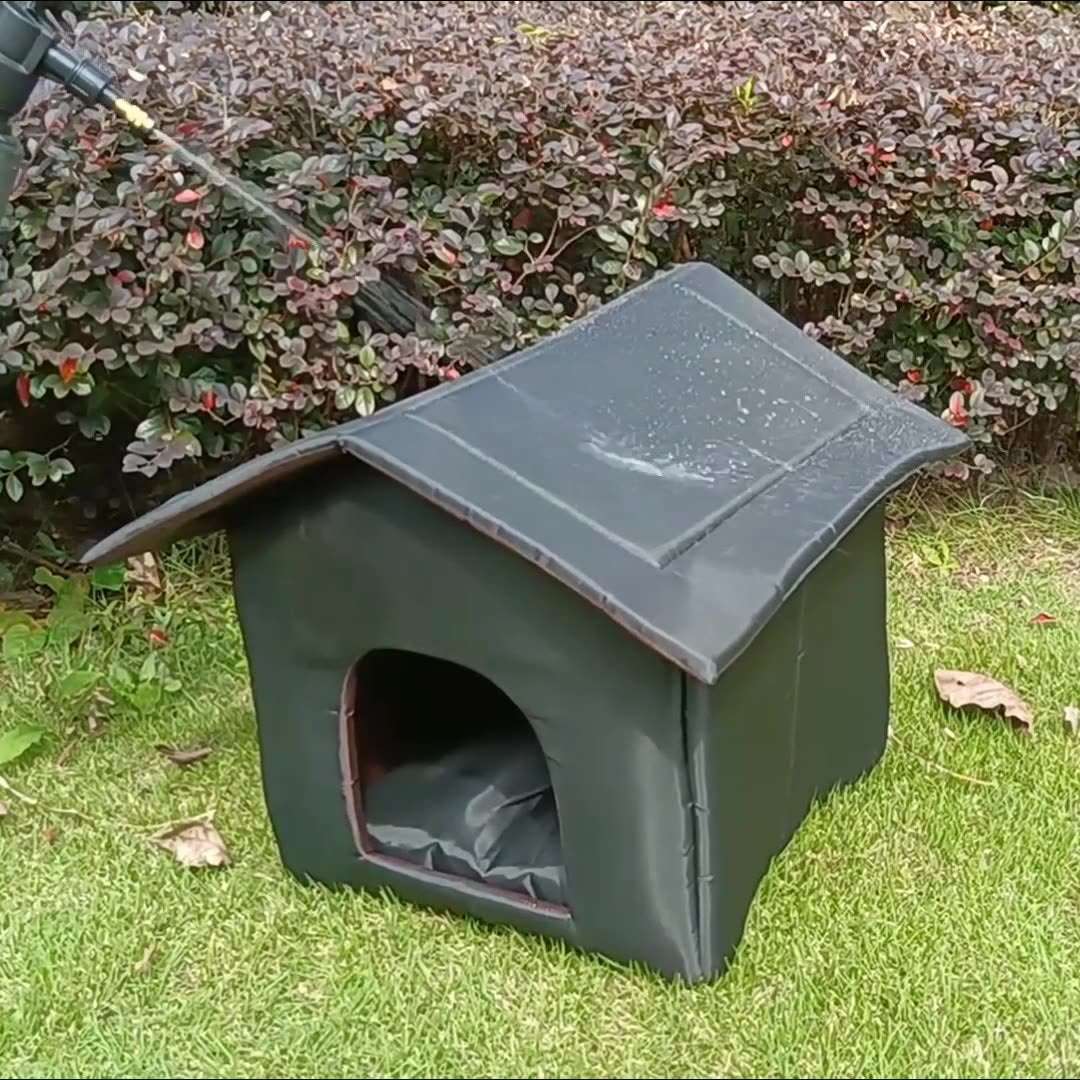 Outdoor Waterproof Cat Shelter - Kit & Kibble