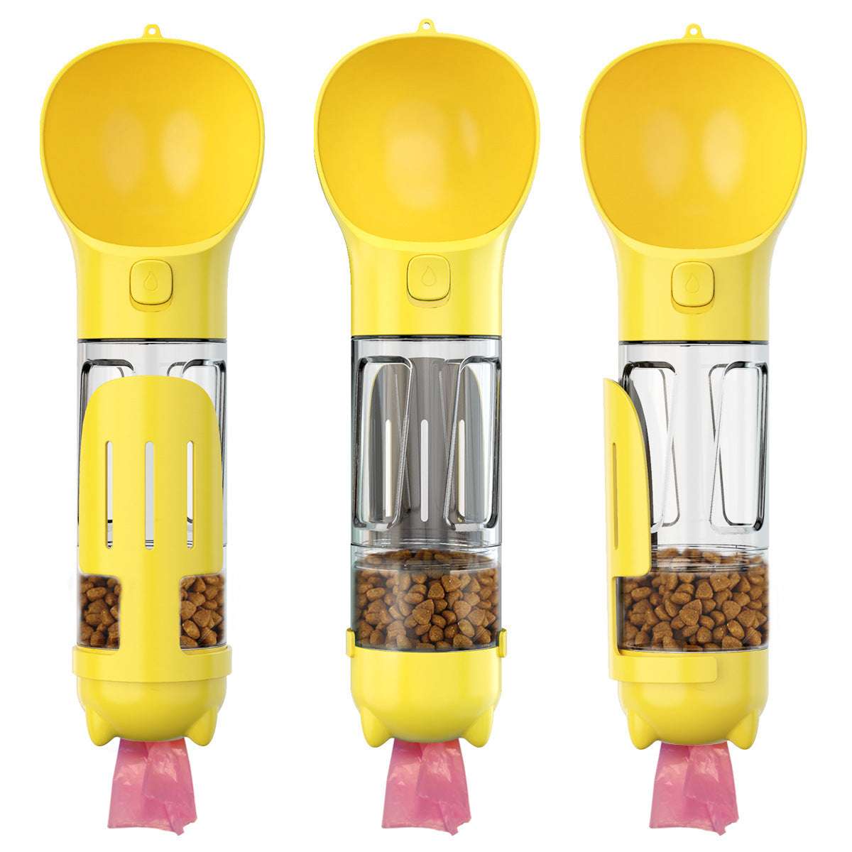 3-in-1 Portable Dog Water Bottle - Kit & Kibble
