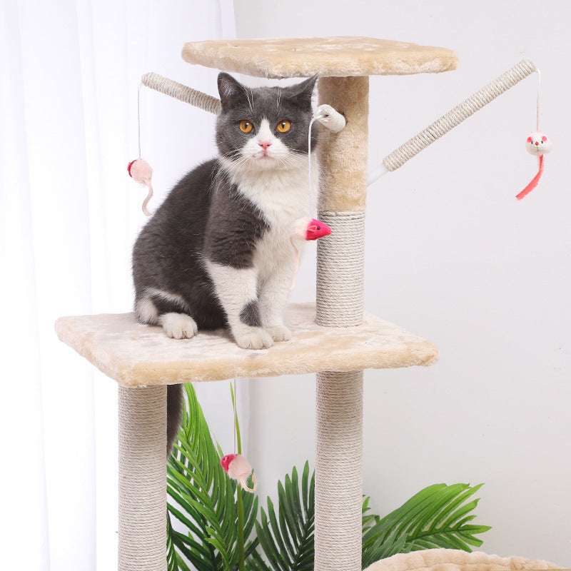 Multi-Level Cat Climber & House - Kit & Kibble