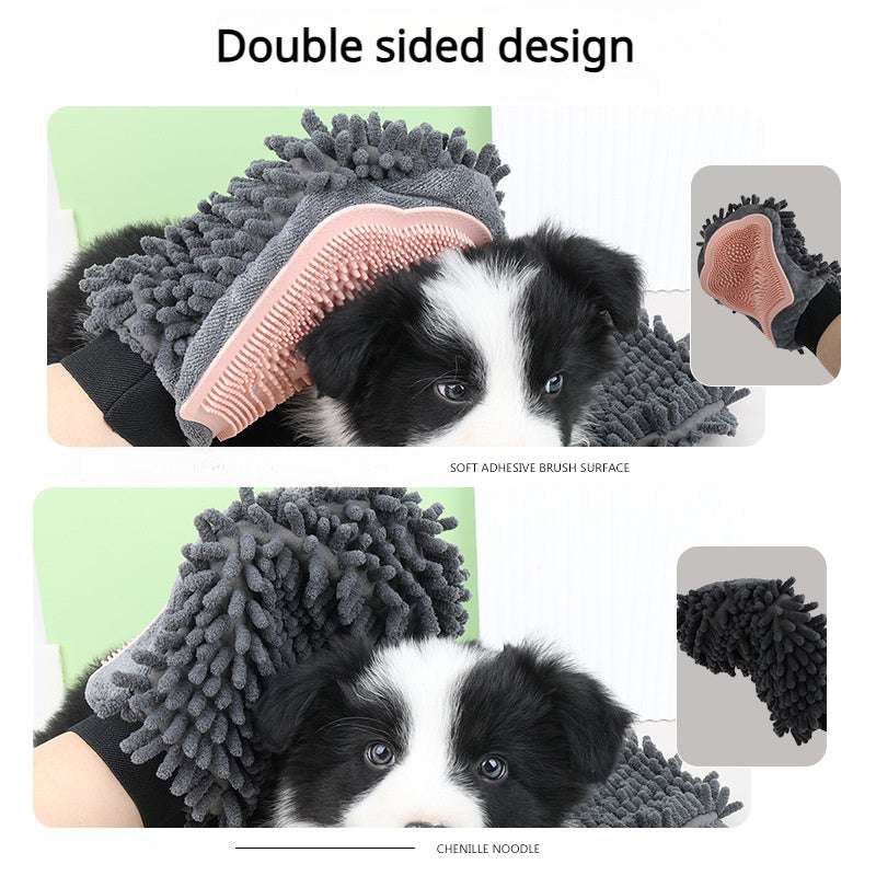 2-in-1 Pet Grooming Glove - Kit & Kibble