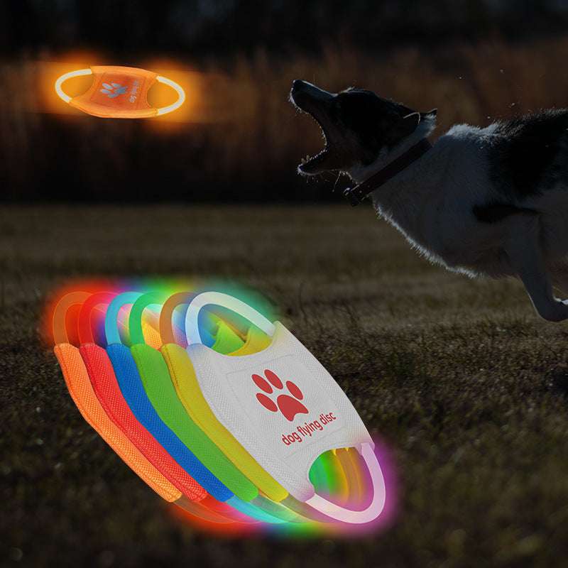 LED Glowing Dog Frisbee - Kit & Kibble