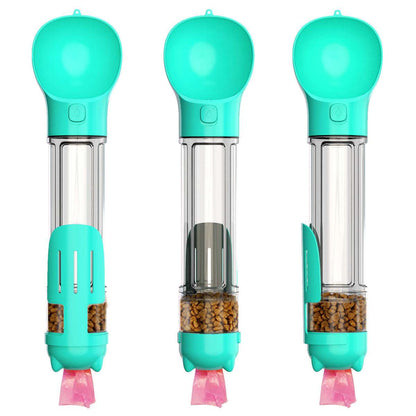 3-in-1 Portable Dog Water Bottle - Kit & Kibble