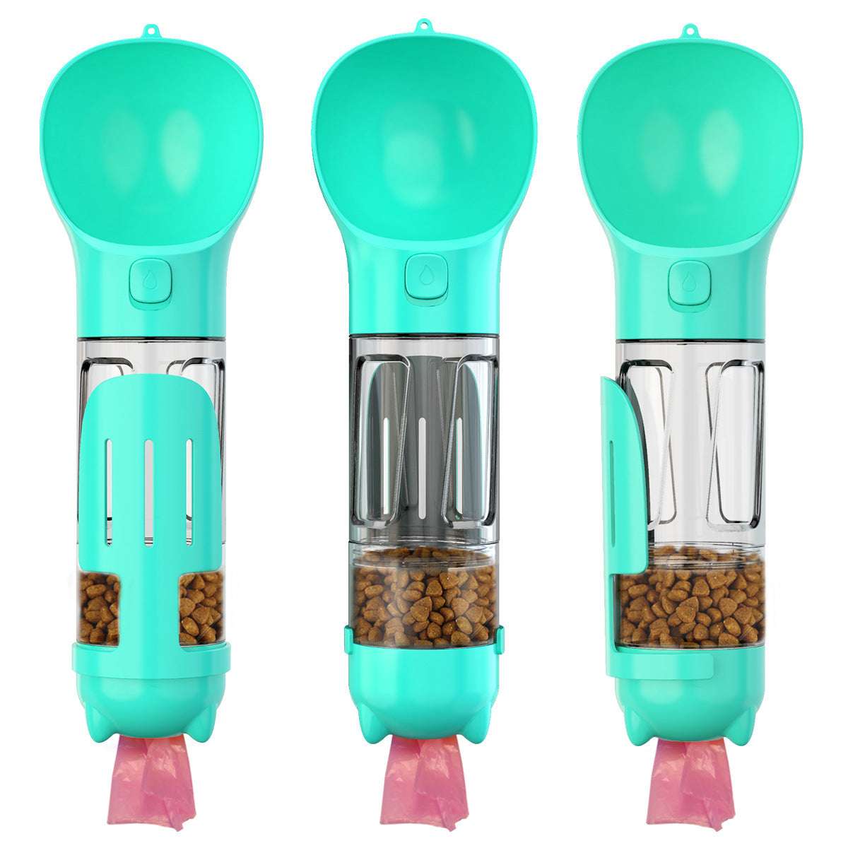 3-in-1 Portable Dog Water Bottle - Kit & Kibble