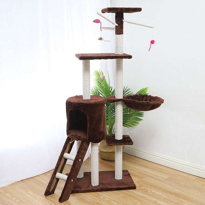 Multi-Level Cat Climber & House - Kit & Kibble