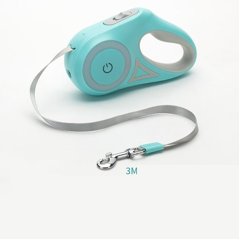 Retractable Dog Leash with LED Spotlight - Kit & Kibble