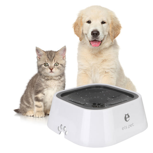 1.5L Anti-Overflow Pet Water Bowl - Kit & Kibble