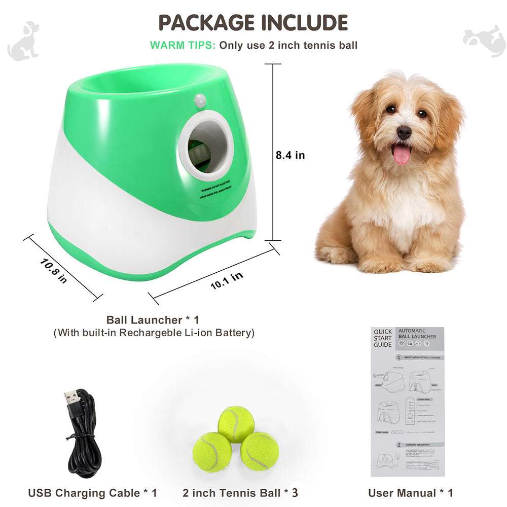 Automatic Pet Ball Launcher Toy - Kit & Kibble