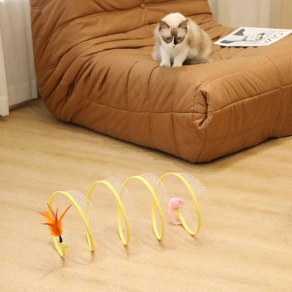 Interactive Cat Tunnel & Mouse Toy Set - Kit & Kibble