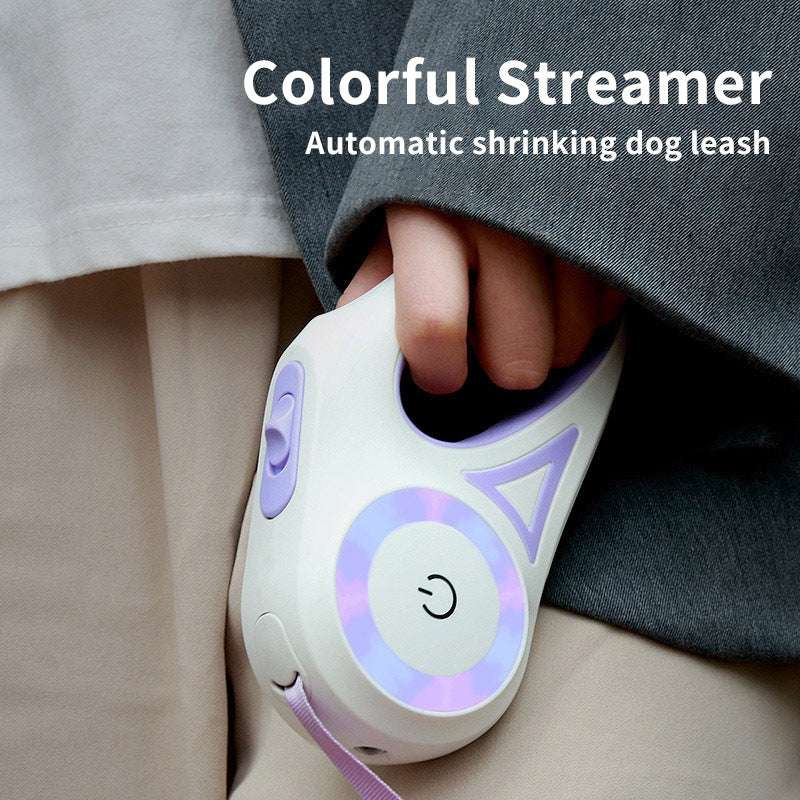 Retractable Dog Leash with LED Spotlight - Kit & Kibble