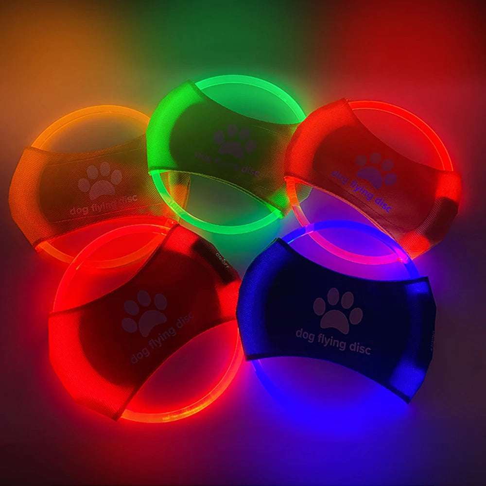 LED Glowing Dog Frisbee - Kit & Kibble