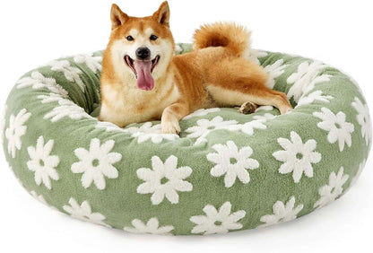 Lesure Round Donut Cat Bed - Kit & Kibble