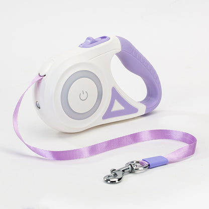 Retractable Dog Leash with LED Spotlight - Kit & Kibble